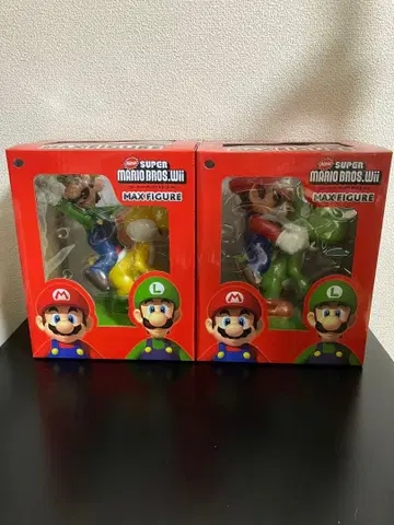 New Super Mario Bros 맥스 피규어 마리오 루이지