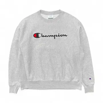 USA 구제 의류 챔피온 리버스 위브 맨투맨 로고 와펜