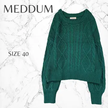 메듀움 성숙/러블리 코디 완성 멋스러운 케이블 짜임 긴팔 니트 스웨터 L