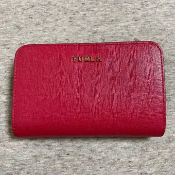 FURLA 이단 접이식 지갑 빨간색 핑크