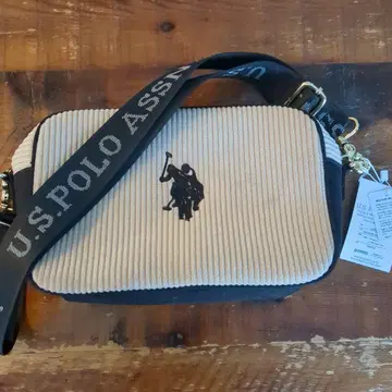 U.S. POLO ASSN. 코듀로이 숄더백