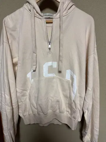 forsomeone 포섬원 하프 지퍼 후드티