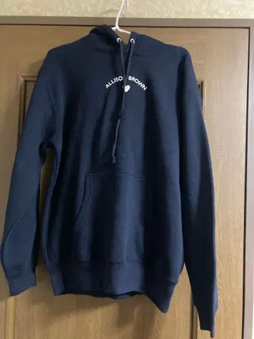 ALLISO 브라운 네이비 후드티 F 사이즈