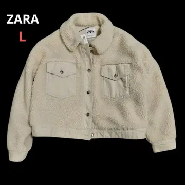 미사용 자라 ZARA 보아 자켓 숏 기장 사이즈 L