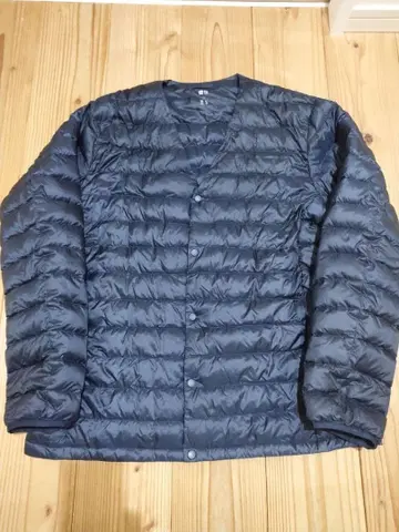UNIQLO 울트라 라이트 다운 자켓 노카라 다크 네이비