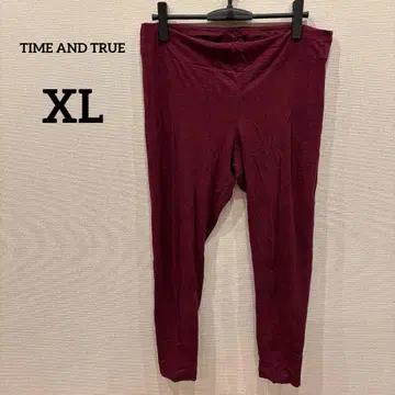 새상품급 TIME AND TRUE [ XL ] 버건디 레깅스 여성용