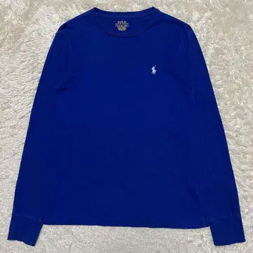 폴로 랄프로렌 홀스 로고 자수 긴팔 T셔츠 블루 XS 사이즈