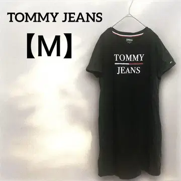 TOMMY JEANS [ M ] 반팔 블랙 원피스