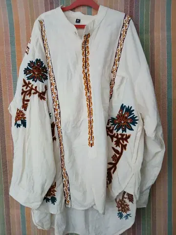 99 차이하네 남녀 공용 자수 셔츠