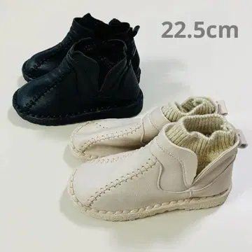 Erd Beere 새상품 니트 콤비네이션 숏부츠 2켤레 22.5