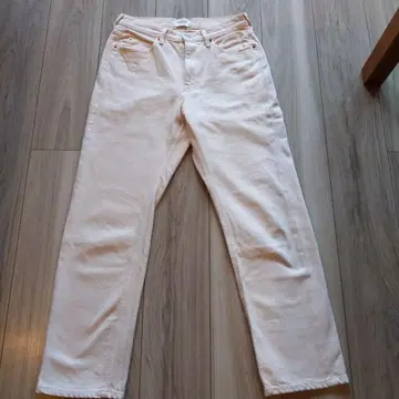 SERGE 보이프렌드 데님 팬츠 크림색