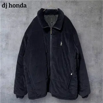 dj honda y2k corduroy down jacket navy