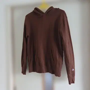 Champion 브라운 후드티 L 사이즈