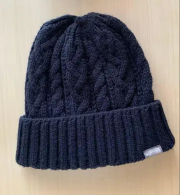 THE NORTH FACE 케이블 짜임 니트 모자 네이비