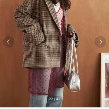 FREAK'S STORE 건클럽 체크 오버 자켓 코트