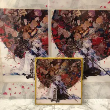 FGO 최종 재림전 글리터 아크릴 색지 클리어 파일 2장