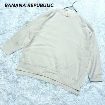 [ 바나나리퍼블릭 ] 맨투맨 트레이닝복 아이보리 S 드롭 숄더