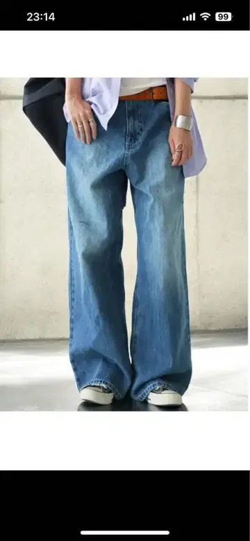 antiqua 와이드 데님 H-518