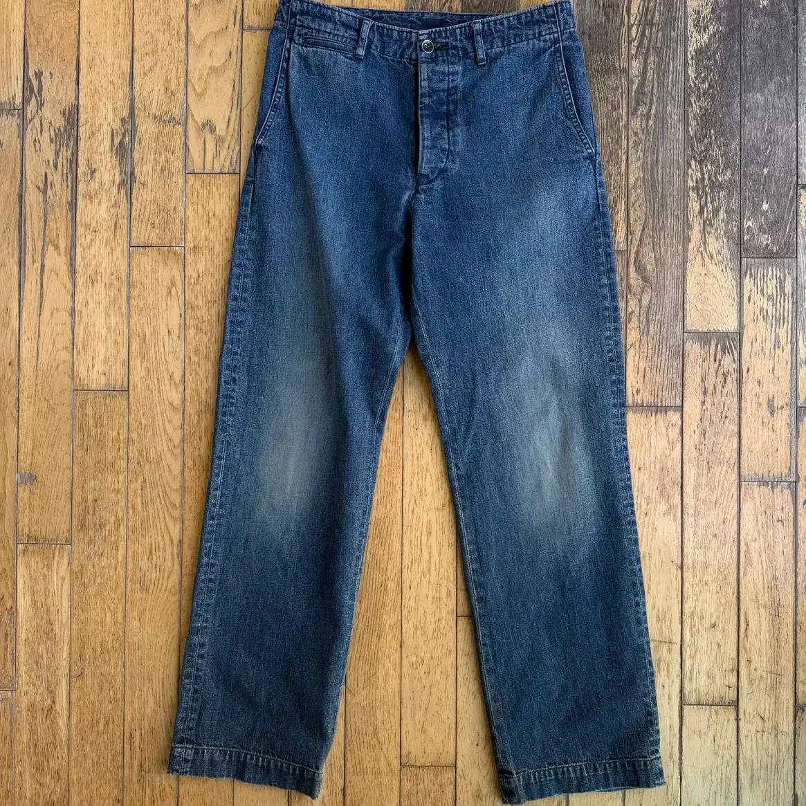 visvim ICT CHINO PANTS DK.INDIGO Damaged Field Chino Pants in