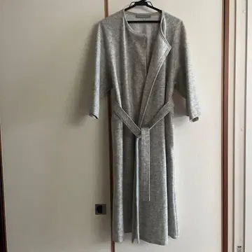 띠어리 럭스 얇은 소재 코트 그레이