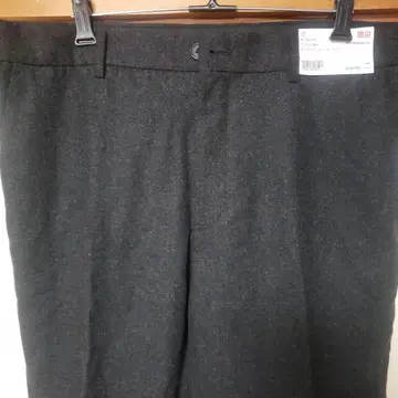 UNIQLO 울 블렌드 노턱 팬츠 85cm 다크 그레이