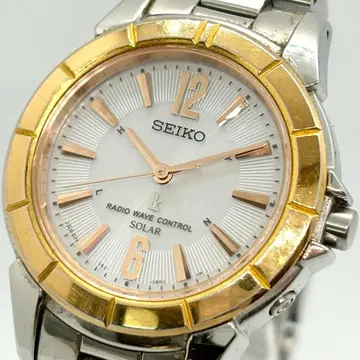 [ 작동 ] SEIKO 루키아 전파 솔라 여성용 8B21 2톤
