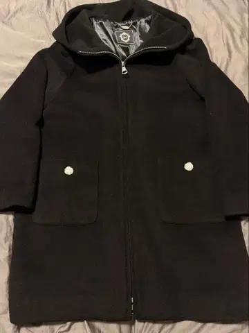 Rady 후드 부착 롱 코트 블랙