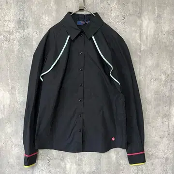 TRUSSARDI JEANS 변형 개성 프릴 셔츠 심플 컬러풀