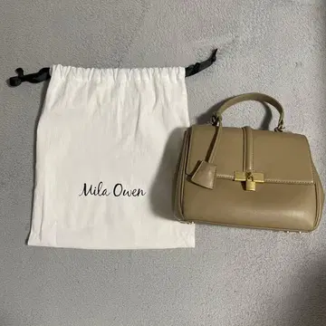 Mila Owen 베이지 핸드백 수납 가방 포함