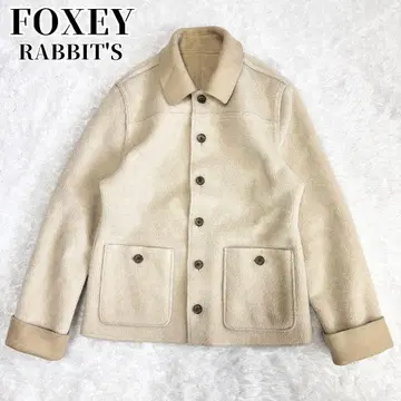 FOXEY RABBITS 리버서블 무스탕 보아 자켓 블루종