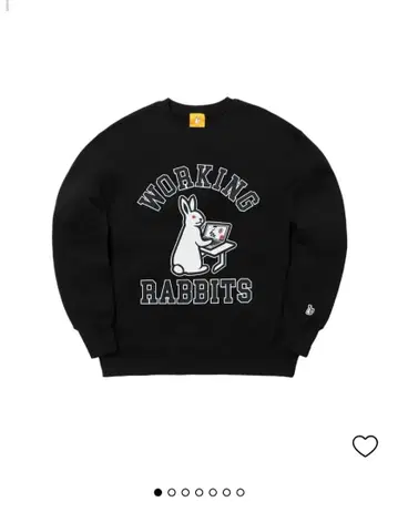 FR2 맨투맨 Working Rabbit 미사용 새상품