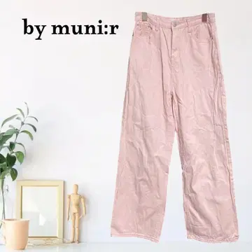 zB967 [ M ] by muni:r 데님 팬츠 스트레이트 레그