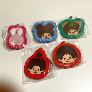 몬치치 가죽 느낌 키링 가챠가챠 캡슐 토이