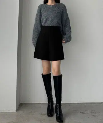 Louere / 하이웨스트 숏팬츠