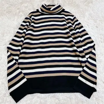 소니아 리키엘 보더 터틀넥 니트 스웨터 44