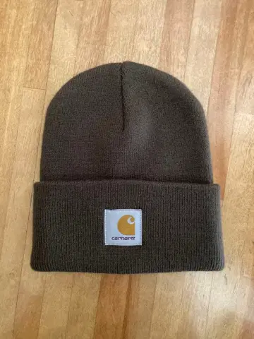 carhartt 니트 모자 올리브 그린 프리 사이즈