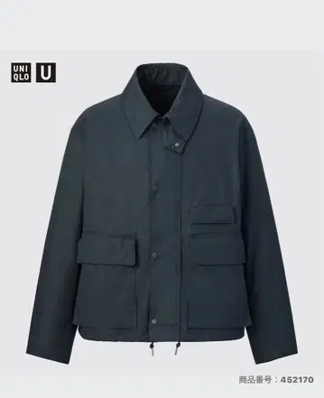 유니클로 U 유틸리티 숏 블루종 L 블루