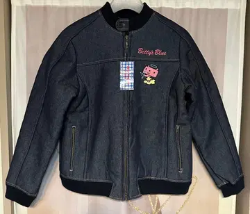 미사용 새상품 betty's blue 데님 에이미 자수 블루종