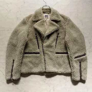 새상품급 헬리한센 보아 라이더 자켓 M 그린/베이지