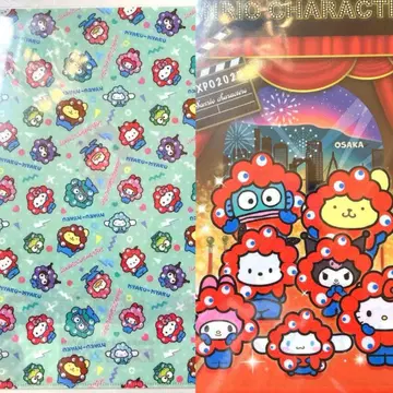 산리오 x 미야쿠미야쿠 클리어 파일 2장 세트입니다