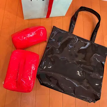 MAC 레드 파우치 x 2 + 토트 3종 세트