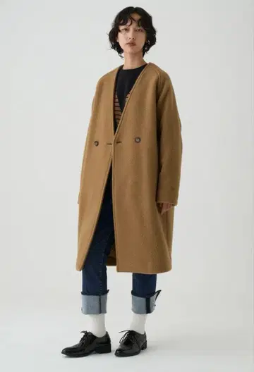 ordinary 속기모 백 슬릿 테이퍼드 데님 택 포함 새상품 오디너리