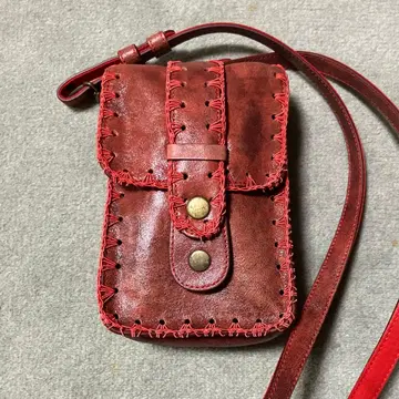 숄더백 빨간색 가죽 히로코비스 코시노 히로코 미세스