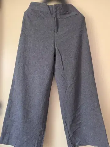 애니에스.베 그레이 와이드 팬츠 버튼 포함