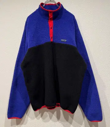 레어 USA제 80s 파타고니아 신틸라 스냅 T 삼각형 택 포켓 무