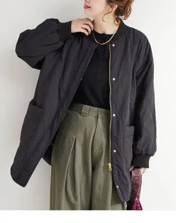 B.C. 재고 보온/ 리브 충전솜 블루종