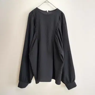 Mila Owen 블라우스 1 블랙 개더 슬리브 고급 M 상당