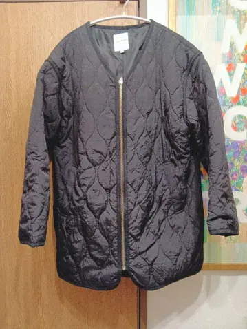 LEPSIM 블랙 퀼팅 자켓