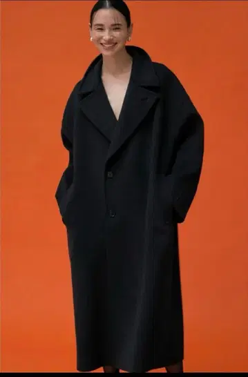 STUNNING LURE 울 캐시미어 롱 코트