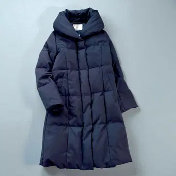 이네드 INED 다운 코트 네이비 숄카라 경량 따뜻한 M 새상품급